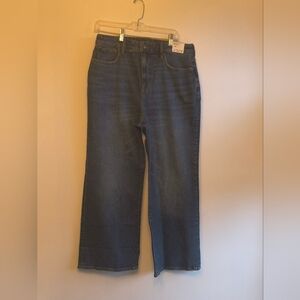 J.Crew Jeans Curvy Slim Wide Leg High Rise Semi Stretch Size 31 New